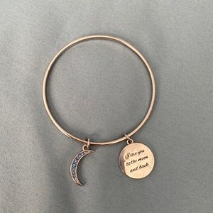 Silver Bracelet with Charms